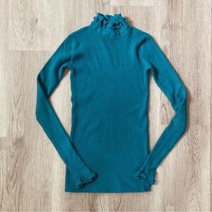 NWT Adyson Parker Teal Turtleneck Sweater